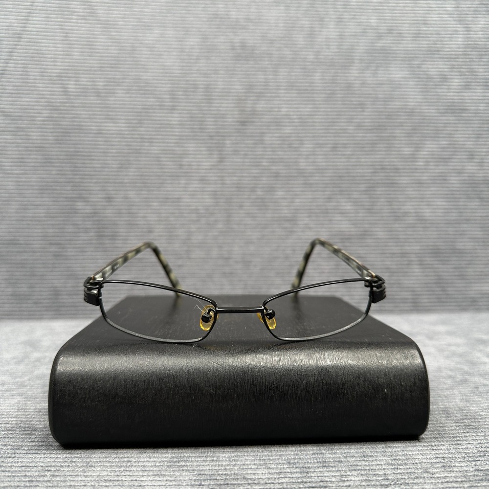 Colours by Alexander Julian Domett Black Rectangular Eyeglasses 49-18-135